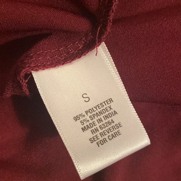 Badgley Mischka studio size small dress maroon with silver stones - Picture 14 of 15